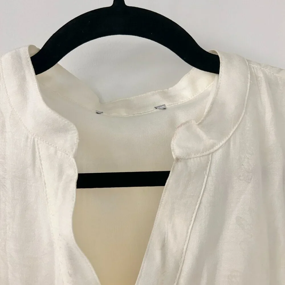 Baltic Born Brenna Button Midi Dress with Pockets in Cream Size L NWOT - Picture 7 of 12